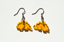 Load image into Gallery viewer, yellow dinosaur earrings
