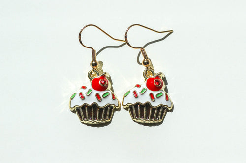Sprinkle Cupcake Earrings