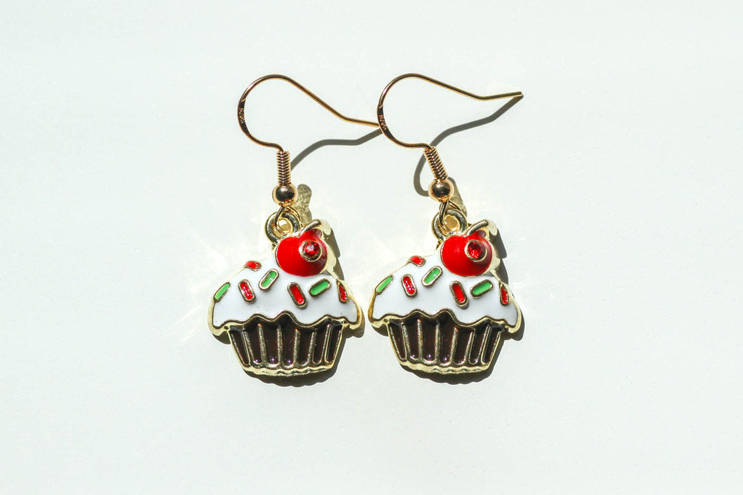 Sprinkle Cupcake Earrings