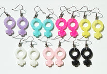 Load image into Gallery viewer, Girl Symbol Earrings
