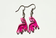 Load image into Gallery viewer, pink dinosaur earrings
