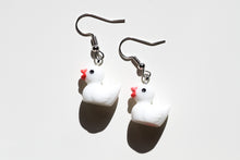 Load image into Gallery viewer, white duck earrings
