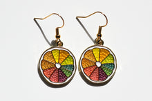 Load image into Gallery viewer, Rainbow Lemon Earrings

