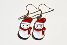 Load image into Gallery viewer, snowman earrings
