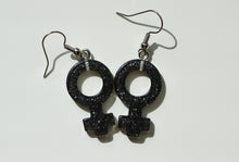 Load image into Gallery viewer, black Girl Symbol Earrings
