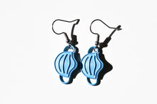 Load image into Gallery viewer, blue face mask earrings
