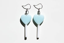 Load image into Gallery viewer, Pastel Heart Lollipop Earrings
