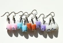 Load image into Gallery viewer, boba tea earrings

