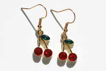 Load image into Gallery viewer, cherry jewel earrings
