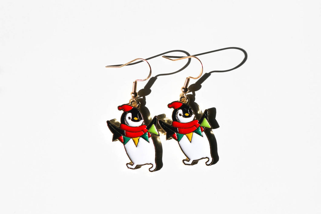 Holiday Penguin Earrings