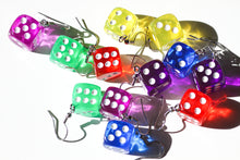 Load image into Gallery viewer, colorful dice earrings
