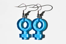 Load image into Gallery viewer, Girl Symbol Clear Earrings
