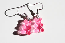 Load image into Gallery viewer, pink gummy bear earrings
