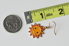 Load image into Gallery viewer, happy sun earrings size
