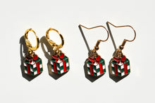 Load image into Gallery viewer, holiday gift christmas present earrings

