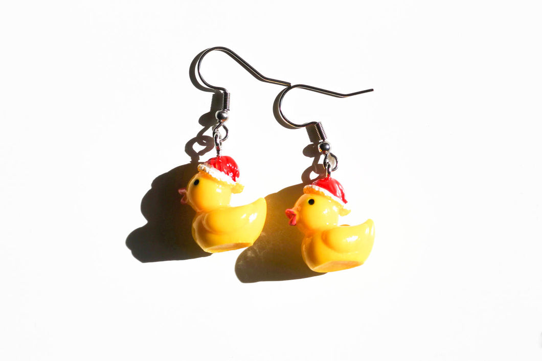 Holiday Duck Earrings