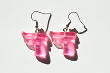 Load image into Gallery viewer, light pink pistol earrings

