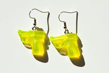 Load image into Gallery viewer, yellow pistol earrings
