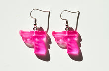 Load image into Gallery viewer, hot pink pistol earrings

