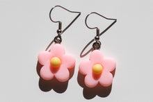 Load image into Gallery viewer, light pink colorful flower earrings
