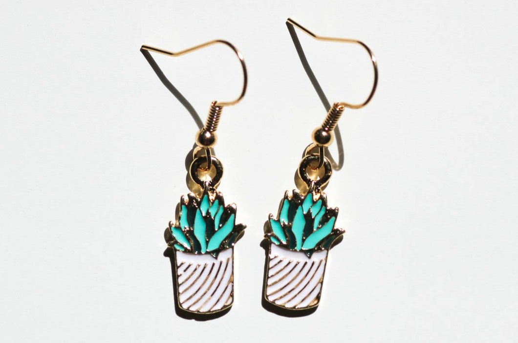 Potted Plant Earrings