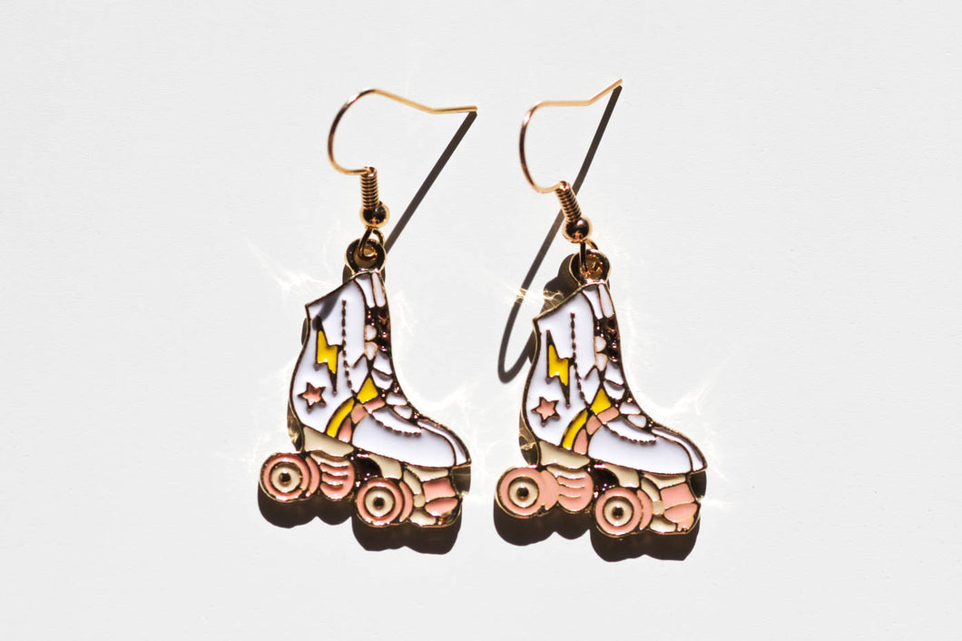 roller skate earrings