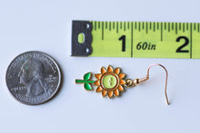 Load image into Gallery viewer, sunflower earrings size
